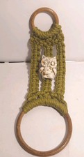Mcm Macrame Knit Owl Porcelain Owl
