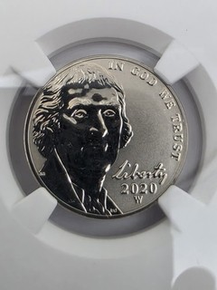 2020 W First Issue Reverse Proof Nickel NGC PF69