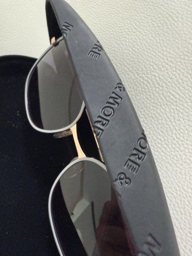 Original MORE&MORE Sonnenbrille, Grau/rosegold. Mit Etui. Neuwertig! - Bild 4 von 11
