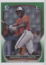 2023 Bowman Chrome Prospects Green Refractor 80/99 Anderson De Los Santos 19gi