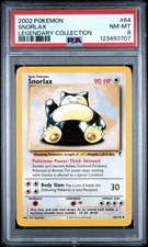 2002 Pokemon Legendary Collection #64 Snorlax PSA 8 Card NM-M Free Ship NEW CERT