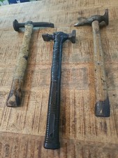Vintage Auto Body Dent Repair Work Hammer - Lot Of 3 As Photos Show Read Descrip