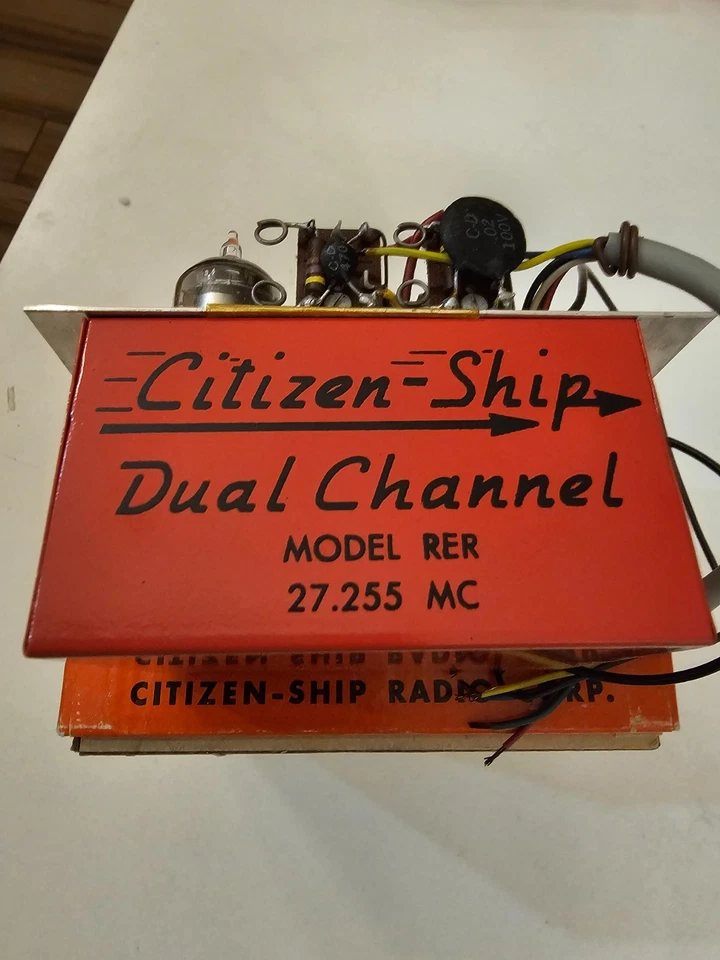NUEVO VINTAGE Citizen Ship Doble Canal R/C Transmisor/Receptor/Servo 27.255 mc Foto 3 de 4