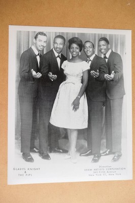 Gladys Knight & The Pips, 10 x 8 Zoll gebraucht neu aufgelegt original