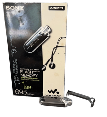 SONY NW-E407 MP3 Player Net Work Walkman 1GB black Tested