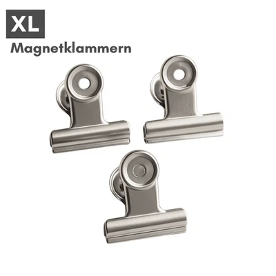 3x Magnetklammer Magnetclip Magnetklemme Magnet Klammer Pinnwand Kühlschrank - Bild 1 von 4
