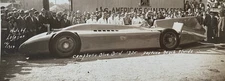 RARE! MODERNIST LAND SPEED RECORD "BLUE BIRD" CAR DAYTONA BCH. MAR 7, 1935 PHOTO