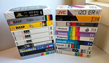 VHS Tapes Sold As Blanks for Upcycle DIY Decor Arts Crafts TDK Maxell Lot of 20