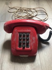 Vintage Soviet landline telephone from the 1980s