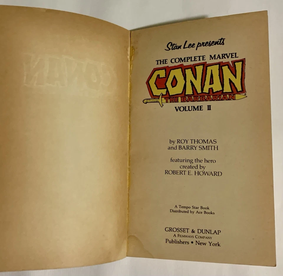 Conan The Barbarian #2 & #3 Stan Lee Marvel Comics Vintage Ace Tempo Paperbacks - Image 2 of 4