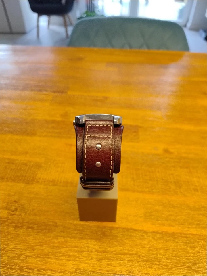 Fossil Uhr Vintage Retro, Herren, JR9990, neue Batterien, Lederband,  - Bild 4 von 4