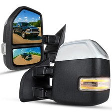 Heated Telescopic Signal Towing Mirrors 99-16 F-250 F-350 F-450 Super Duty Pair