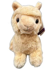 Telus Alpaca Llama Plush K&M International Wild Republic Stuffed Animals Soft 7"