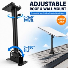Starlink Standard 4/4X/Gen 3 Roof Mount 360  Adjustable Heavy Duty Wall Bracket
