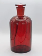Vintage KIMAX 29 Ruby Red Glass Apothecary Bottle PYREX