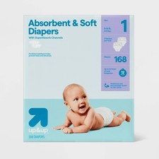 Disposable Diapers - Size 1 - 168ct - up&up 0.10 per diaper