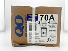 70 Amp 2-Space 4-Circuit 80438 Outdoor Main Lug Load Center W/ Cover QO24L70RBCP