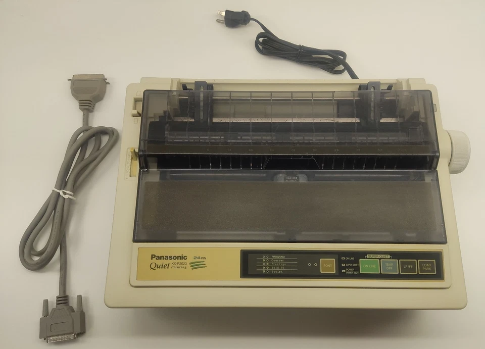 Panasonic KX-P2023 24-Pin Narrow-Carriage Dot Matrix Printer FULLY TESTED - Image 3 of 4