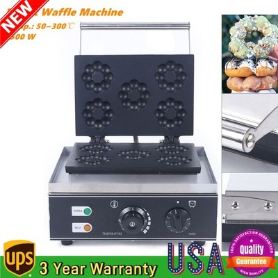 Donut Maker Machine Mini Donut Maker Electric Waffle Maker Nonstick Commercial