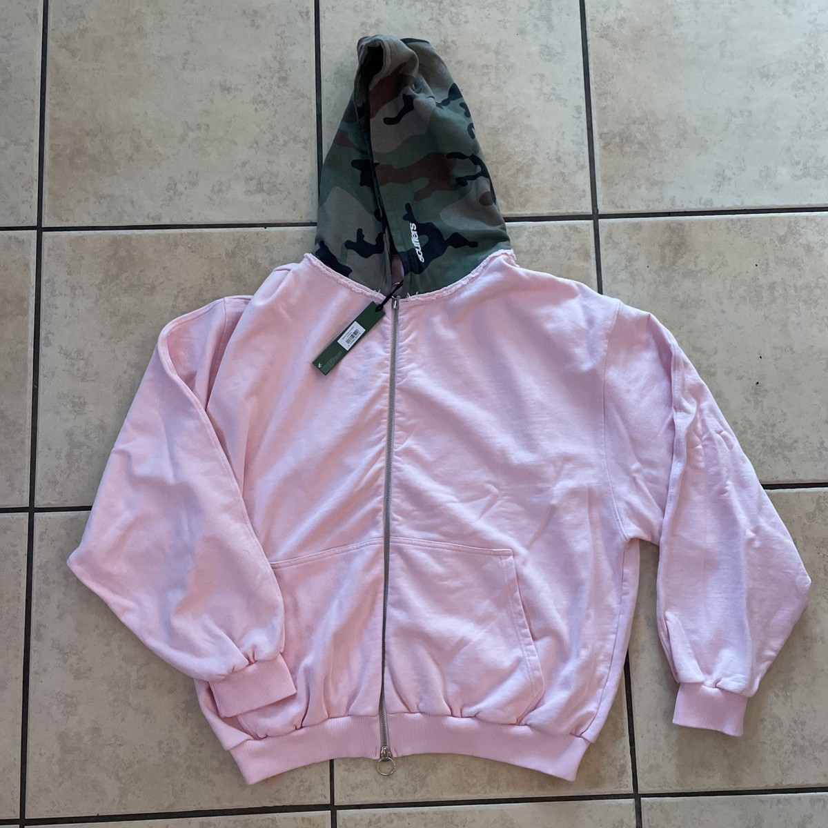 New Scuffers Hoodie Pink Camo XXL | eBay