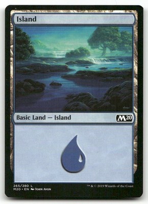 Island #265 (LP) Core Set 2020 M20 Magic MTG