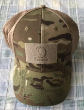 New Quantum Fishing Camo Hat Adjustable Back