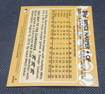 チェリーページ 2023 Topps Japan Edition 1988 Topps Cherry Tree #88B-14 Bryce