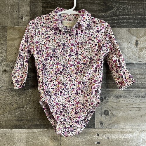 Shyanne Mädchen Baby Kleidung Größe 6-9 M Langarm Western Perlen Druckknopf Luftpolster Strampler