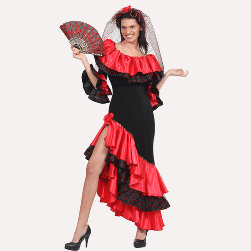 VESTITO COSTUME Maschera di CARNEVALE Adulti SPAGNOLA | eBay