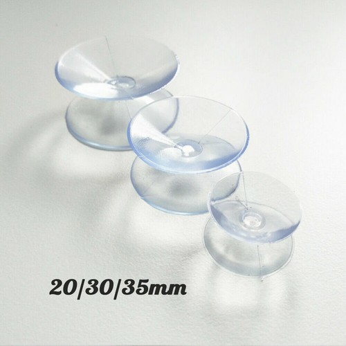 10x Saugnapf transp. 20, 30, 35mm doppelseitig Saugnäpfe Sauger - Bild 13 von 15