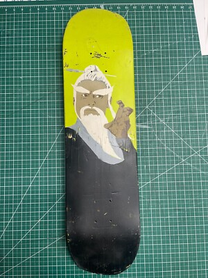 #ad Pai Mei Hand Stenciled skateboard deck use as art only not rideable. $300.00