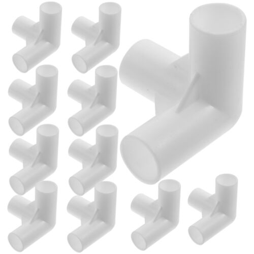  20 Pcs Pvc Elbow Fittings 3 Way Tent Pole Connector Joint Tee Pipe - Picture 1 of 16