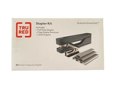 TRU RED Stapler kit #58081. Includes: 20 sheet stapler, staple remover, staples