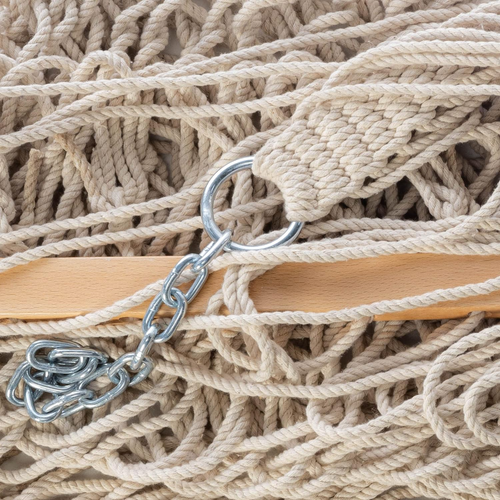 Castaway Living 13 Ft. Double Traditional Hand Woven Cotton Rope Hammock with Fr - Picture 2 of 12