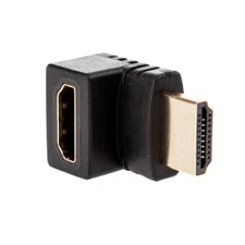 HDMI Type A Male to Female Right Angle Adapter Connector Extender - Down Type
