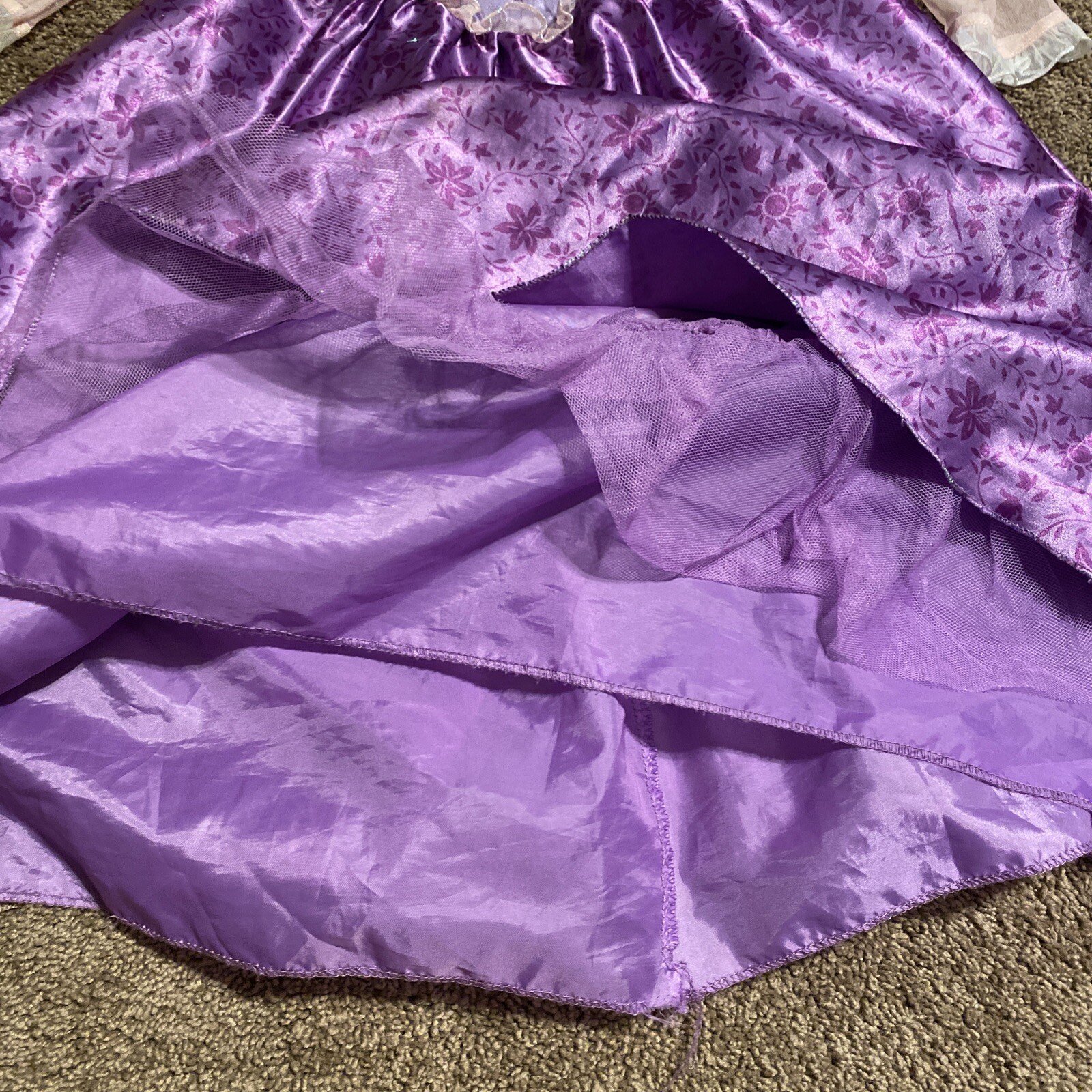 Disney Store Tangled Rapunzel Designer Dress Rare Siz… Gem