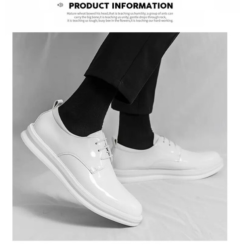 Zapatos de vestir formales británicos de cuero con cordones punta puntiaguda Oxford para hombres - Imagen 11 de 16