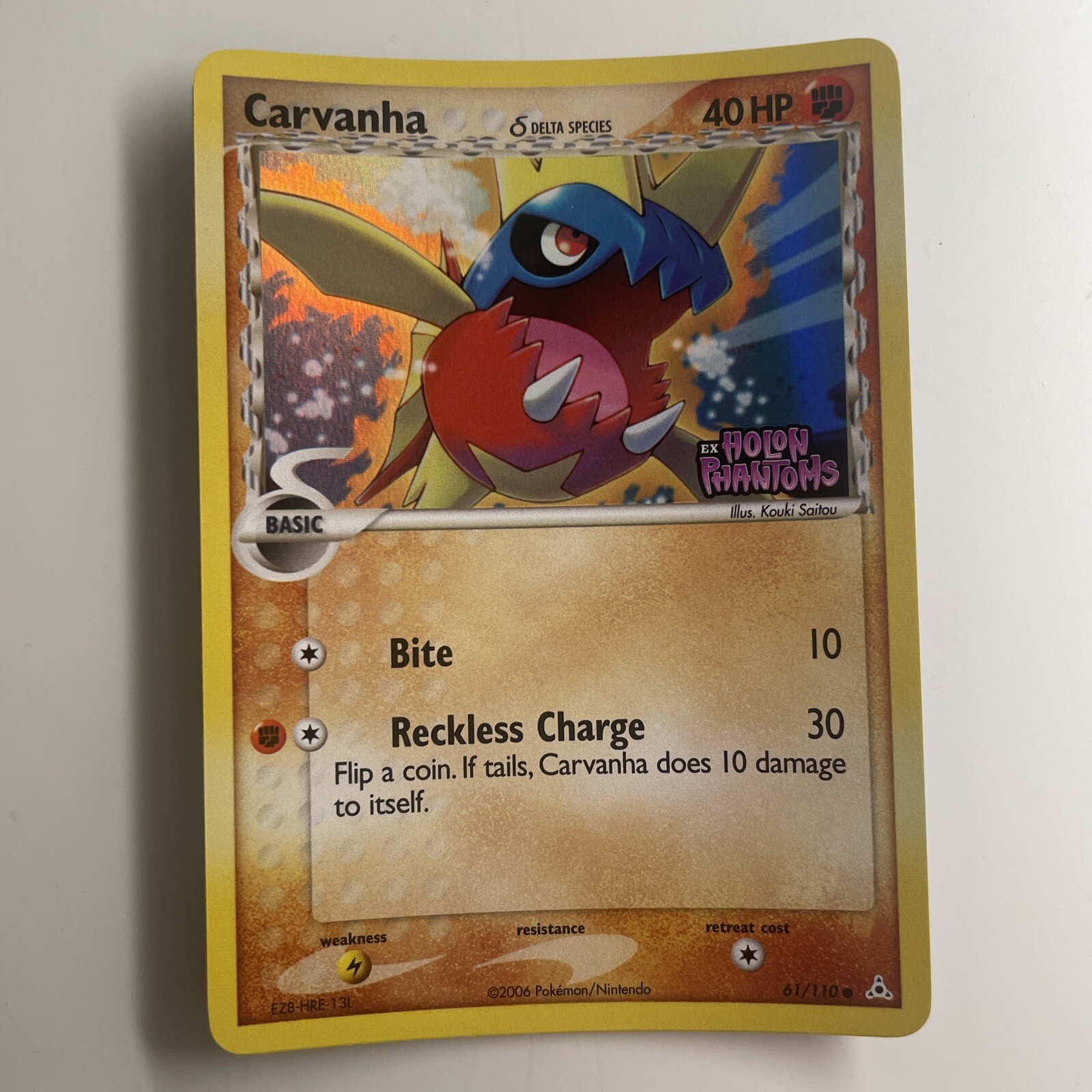 Carvanha 61/110 - Ex Holon Phantoms NM