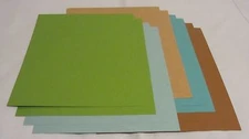 SALE!! 8.5 x 11 CARDSTOCK PAPER - NATURE COLORS - 10 SHEETS - NEW!!