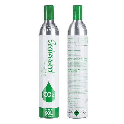 CO2 Zylinder 60L 425g Kohlensäure Soda-Stream Wasser-Sprudler Kartusche Flasche