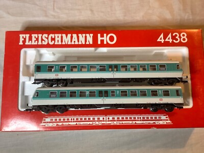 Fleischmann HO 2 Schienen DC 4438 DB BR 614 2 Wagen Dieseltriebzug