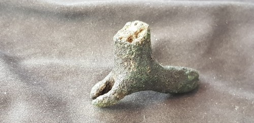 Very rare Celtic/Roman bronze beast/animal figure part found in Britain L65m