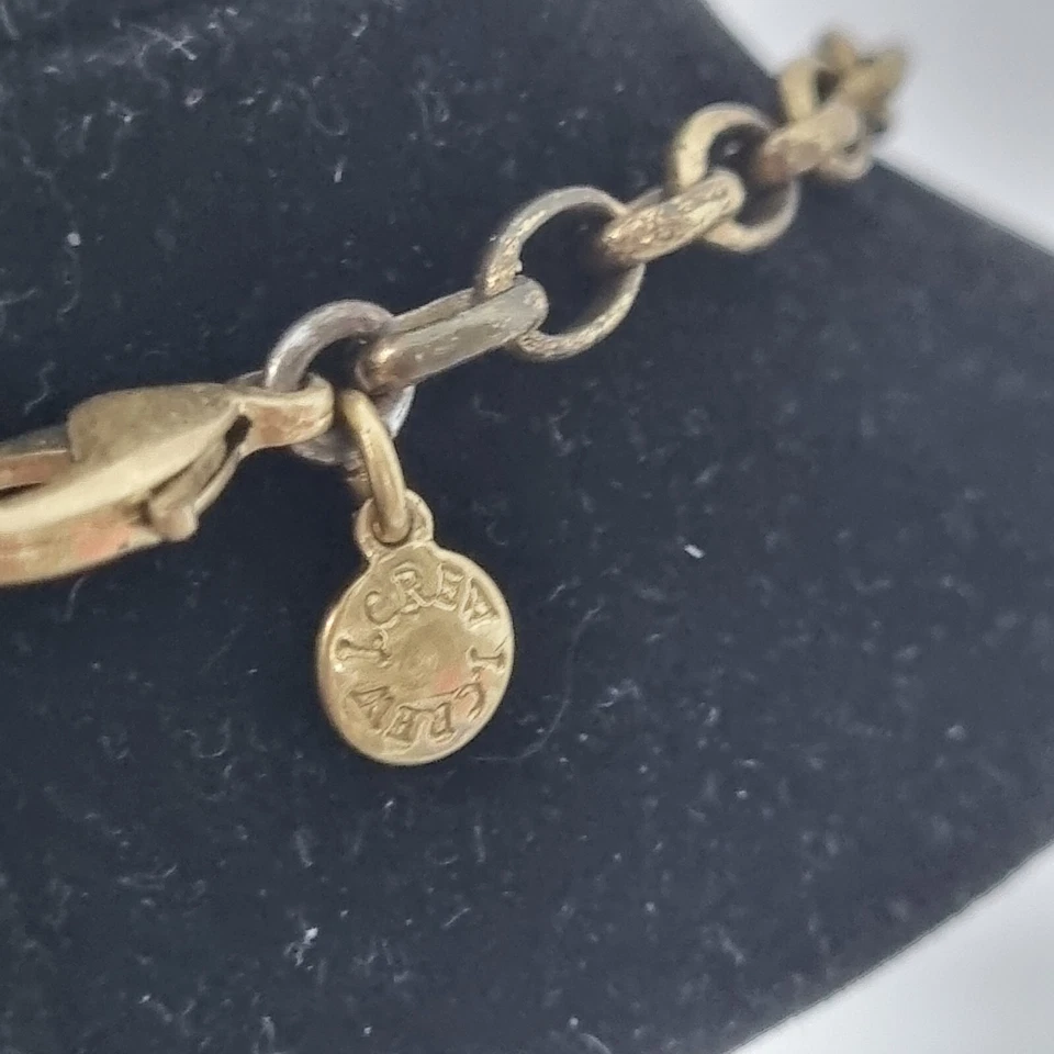 Lot 2 J. Crew Fashion Statement Necklace Brass Gold Colorful Tourquise Boho - Image 3 of 4