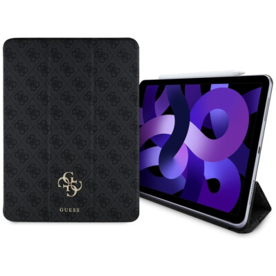 GUESS iPad Air 13'' 2024 Tasche Book Case Cover Folio Magnet 4G Big Logo black