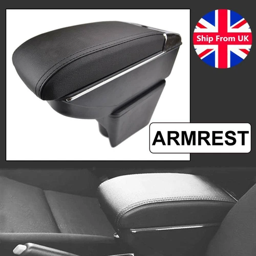 Dual Layer Armrest For VW Polo Mk5 2010 - 2017 Car Central Storage Box Vento