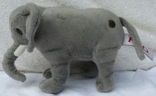 2011 Toys R US/FOA Schwarz Grey Elephant 5 1/2" Tall- 9" Long plush