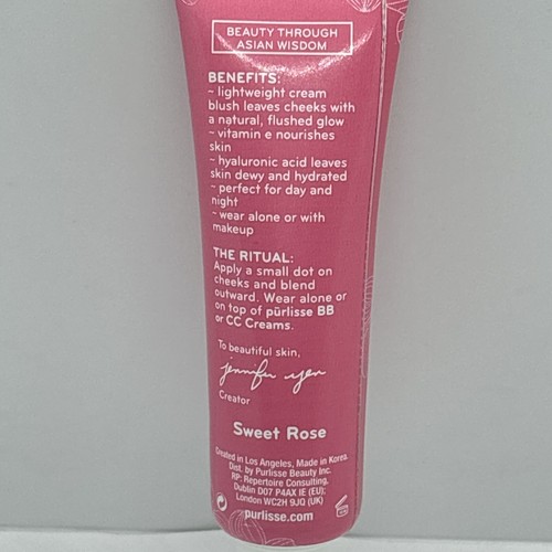 NEW Purlisse BB Blush Glow CHEEK COLOR Sweet Rose Travel Mini 5ml/0.17oz ATHNTIC - Picture 4 of 5