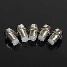 10/20pcs 3/5mm LED Holder Chrome Metal Silver Bezel Mount Rubber Base Display