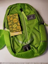 Tanluhu Neon Green Quiver Back Hiking Crossbody Pack Unisex Travel Bag - SML NWT