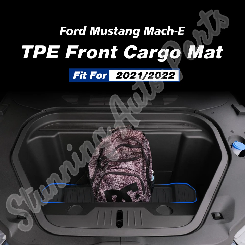 For 2021 2022 Ford Mustang Mach-E Front Frunk Cargo Liner All Weather TPE Mat - Image 2 of 4